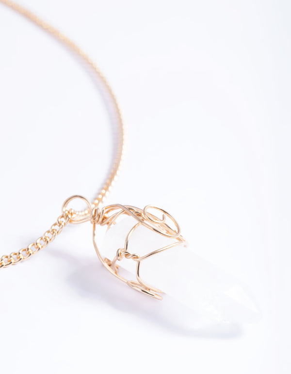 Clear Quartz Shard Necklace