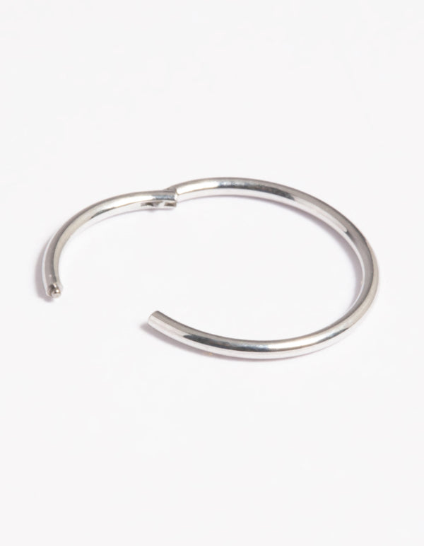 Platinum Plated Titanium Clicker Ring