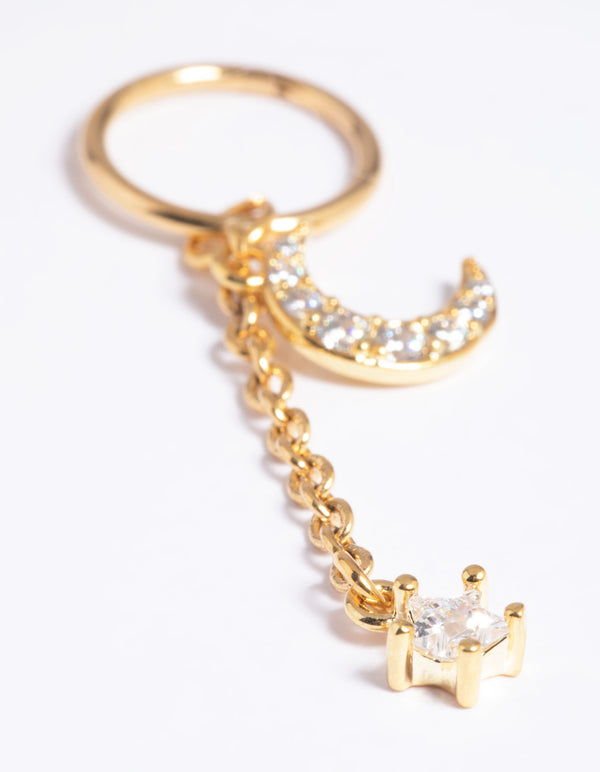 Gold Plated Titanium Clicker Ring