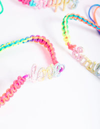 Kids Bright Positive Word Bracelet - link has visual effect only