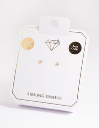 Gold Plated Sterling Silver Star Stud Earrings - link has visual effect only