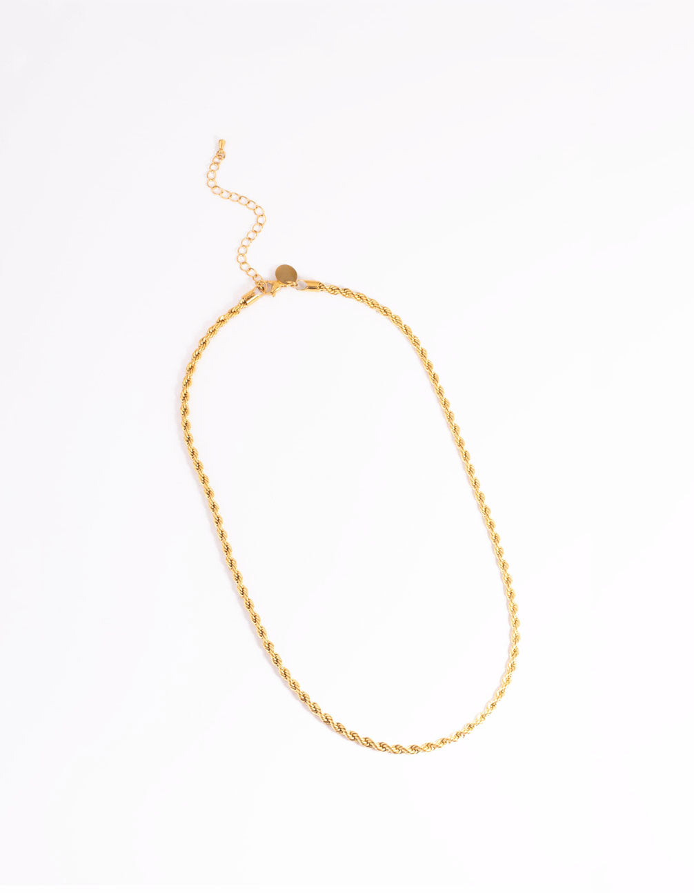 Waterproof Gold Plated Stainless Steel Thick Twist Chain Necklace