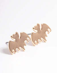 Gold Bat Stud Earrings - link has visual effect only