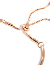 Gold Heart Bangle with Toggle Bracelet - link has visual effect only