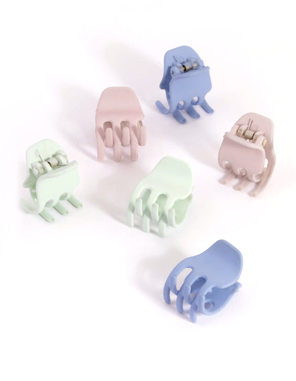 Plastic Pastel Mini Claw 6-Pack
