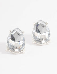 Silver Pear Stud Earrings - link has visual effect only
