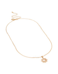 Gold Dainty Sunray Necklace - link has visual effect only