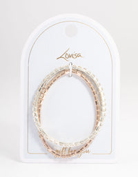 Mixed Metal Cupchain Bracelet Pack - link has visual effect only