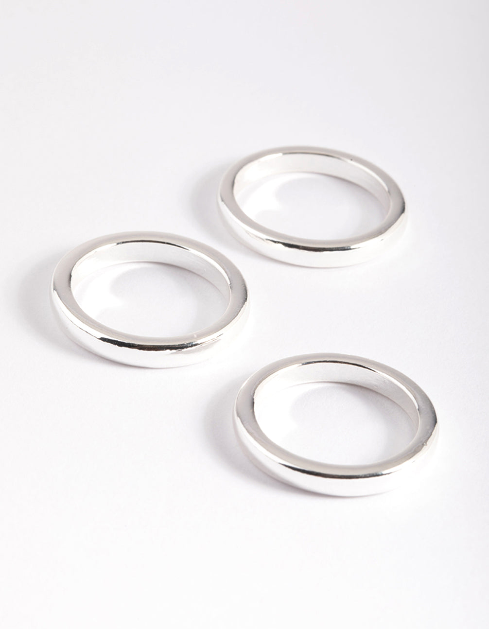 Silver Plated Triple 3mm Band Ring