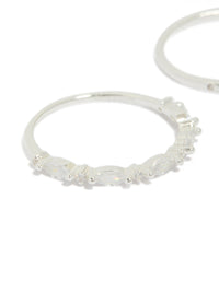 Sterling Silver Marquise Ring Pack - link has visual effect only