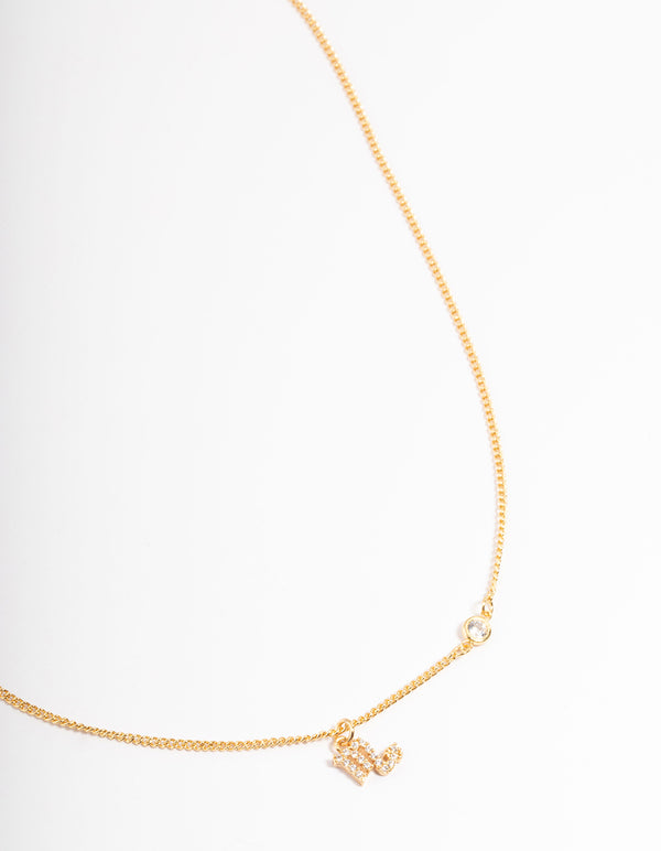 Gold Plated Scorpio Necklace With Cubic Zirconia Pendant