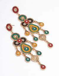 Antique Gold Bead Earrings - link has visual effect only