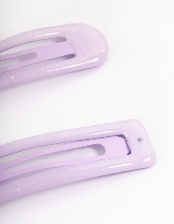 Coated Purple Mixed Bubble Snap Clip Pack