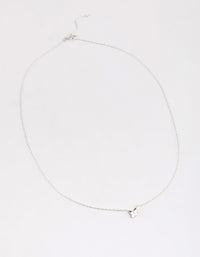 Sterling Silver Polished Butterfly Necklace - link has visual effect only