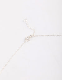 Sterling Silver Cubic Zirconia Pave Heart Necklace - link has visual effect only