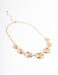 Gold Gradual Twirl Necklace - link has visual effect only