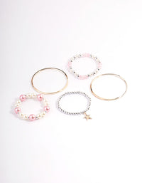 Kids Pearl & Facet Bead Mixed Bracelet - link has visual effect only