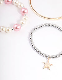 Kids Pearl & Facet Bead Mixed Bracelet - link has visual effect only