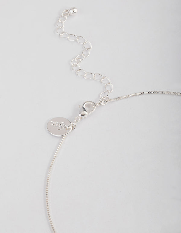 Silver Pearl Open Circle Jewellery Set