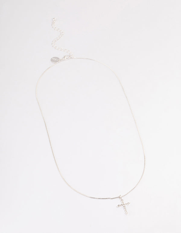 Silver Elegant Cross Necklace