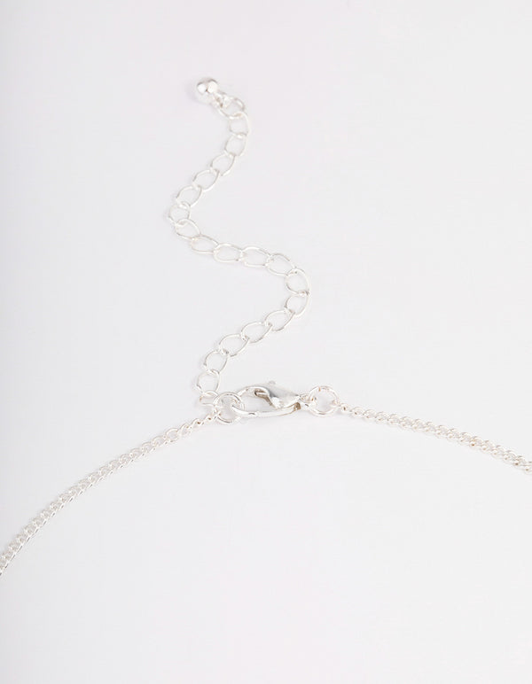 Silver Precious Lock Necklace