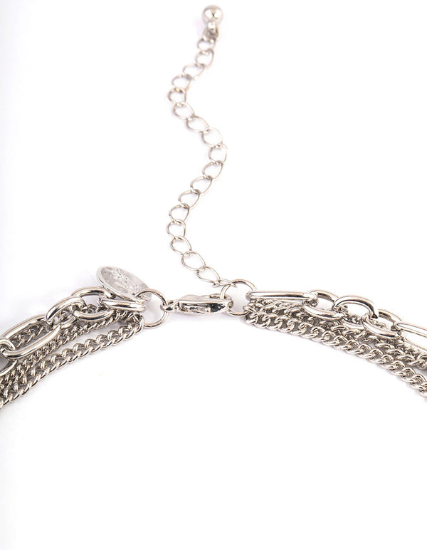 Silver Layered Necklace