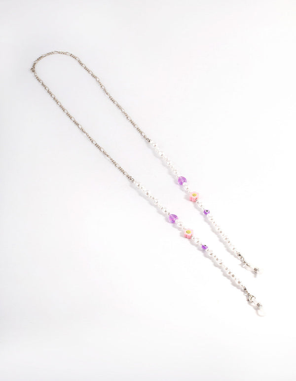 Silver Pearl Fig Classes Chain