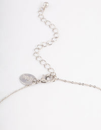 Silver Cubic Zirconia Flower Jewellery Set - link has visual effect only