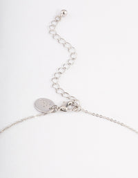 Silver Cubic Zirconia Butterfly Jewellery Set - link has visual effect only