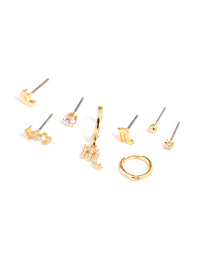 Gold Plated Scorpio Star Sign Ear Stackers - link has visual effect only