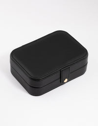 Black Faux Leather Vanity Jewellery Box - link has visual effect only