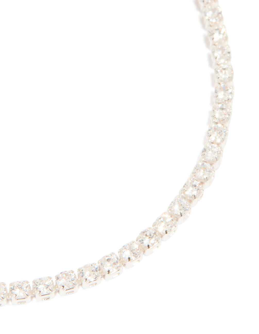 Silver Plated Small Round Tennis Bracelet