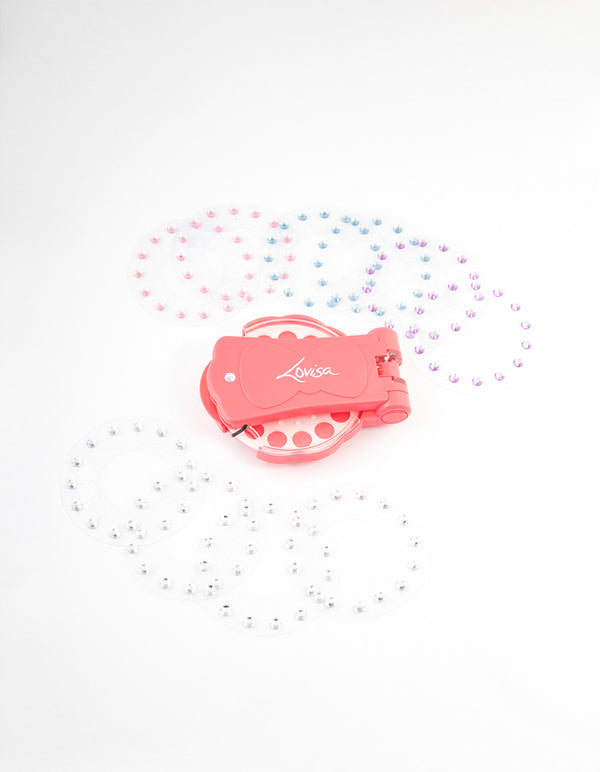 Hair Gem Stamper - Machine & 10-Pack Of Gems