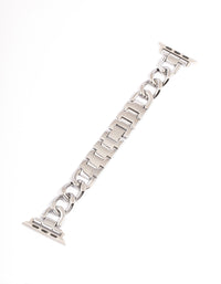 Silver Chain Watch Band 42/44/45mm - link has visual effect only
