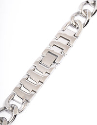 Silver Chain Watch Band 42/44/45mm - link has visual effect only
