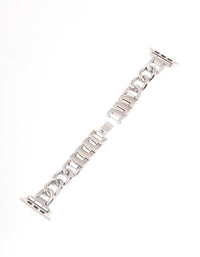 Silver Chain Watch Band 42/44/45mm - link has visual effect only