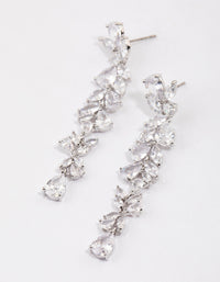 Silver Petal Drop Earrings - link has visual effect only