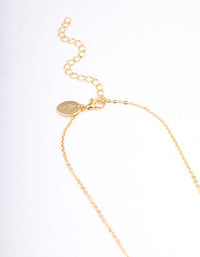 Gold Plated Angel Number '222' Layered Necklace - link has visual effect only
