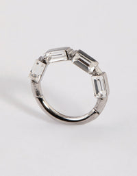 Surgical Steel Crystal Baguette Clicker Ring - link has visual effect only