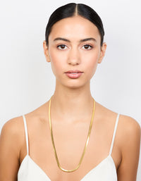 Waterproof Gold Plated Stainless Steel Snake Chain Necklace - link has visual effect only