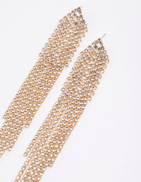 Gold Cup Chain Chandelier Earrings - link has visual effect only