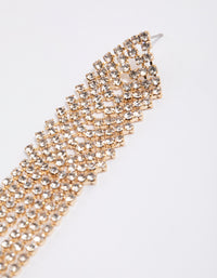 Gold Cup Chain Chandelier Earrings - link has visual effect only