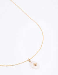 Gold Oval Star Pendant Necklace - link has visual effect only