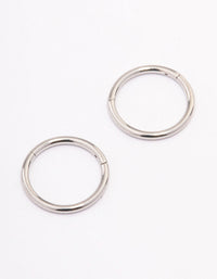 Surgical Steel Plain Sleeper Earrings 7mm - link has visual effect only