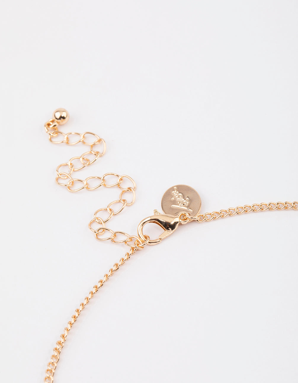 Gold Chain Caged Pearl Pendant Necklace