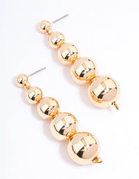 Gold Gradual Sphere Drop Earrings - link has visual effect only