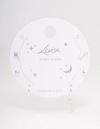 Silver Plated Scorpio Earring Pack - link has visual effect only