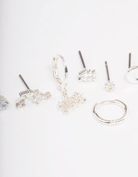 Silver Plated Aquarius Earring Pack - link has visual effect only