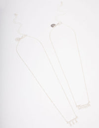 Silver Plated Angel Number '777' Necklace Pack - link has visual effect only