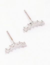 Surgical Steel Cubic ZIrconia Crawler Stud Earrings - link has visual effect only